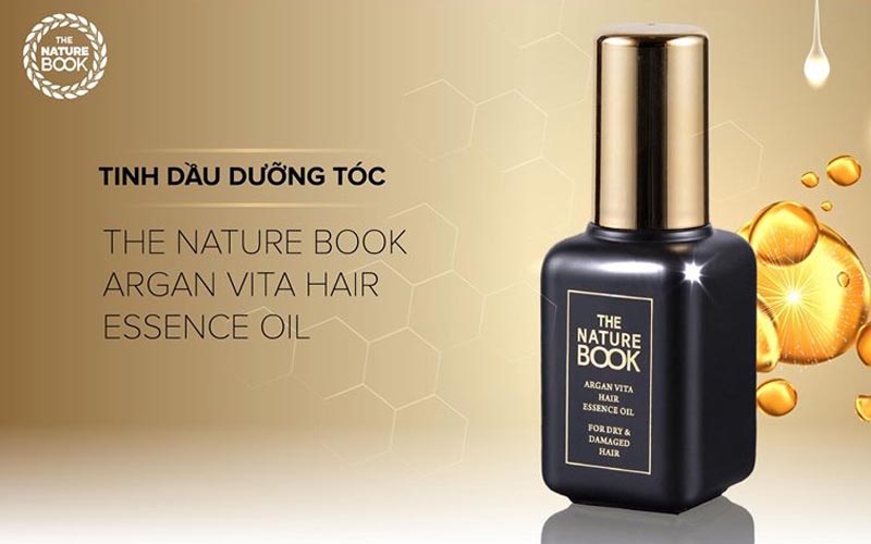 Tinh dầu dưỡng tóc Hàn Quốc The Nature Book Argan Vita Hair Essence Oil