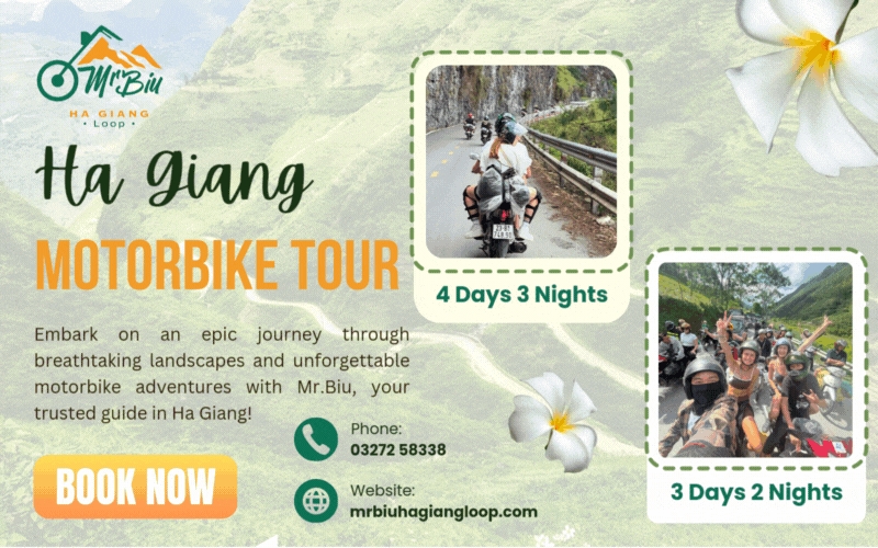 Tour phượt Hà Giang trọn gói tại Mr. Biu Motorbike Tour